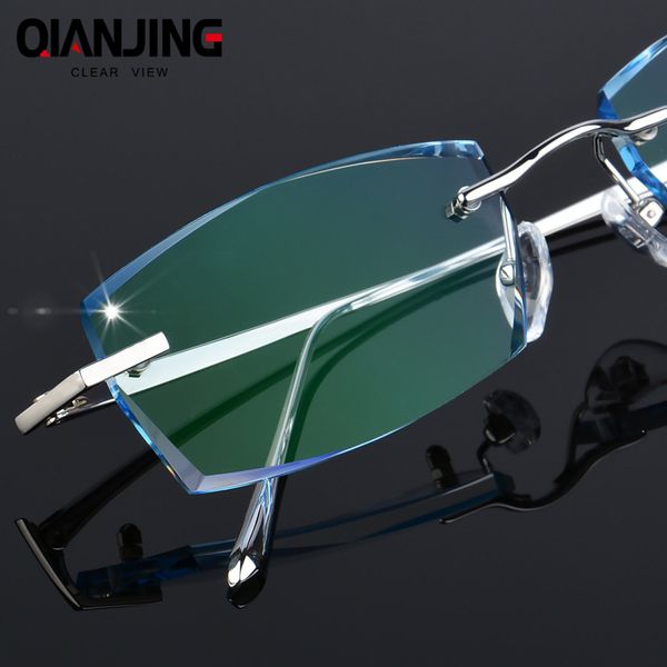 qj luxury rhinestone reading glasses men diamond cutting rimless glasses high clear men's gray readers presbyopic eye glasses
qj luxury rhinestone reading glasses men diamond cutting rimless glasses high clear men's gray readers presbyopic eye glasses
