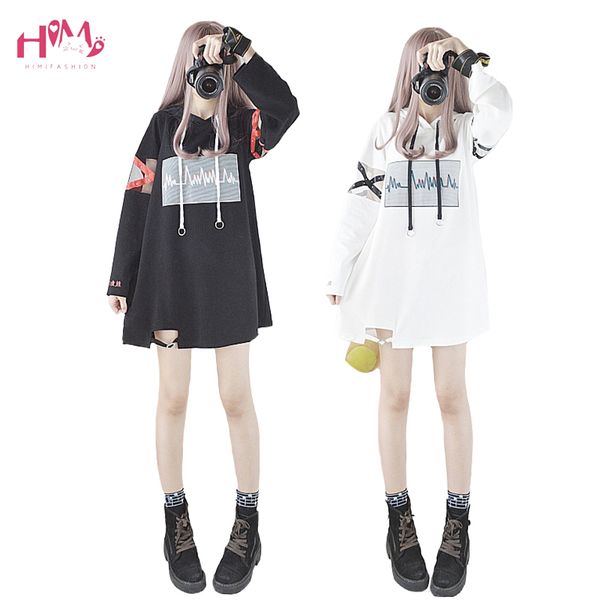 2019 korea women lolita long hoodies japanese harajuku fashion ecg graphic female white sweatshirt with heart kawaii gothic, Black
2019 korea women lolita long hoodies japanese harajuku fashion ecg graphic female white sweatshirt with heart kawaii gothic, Black