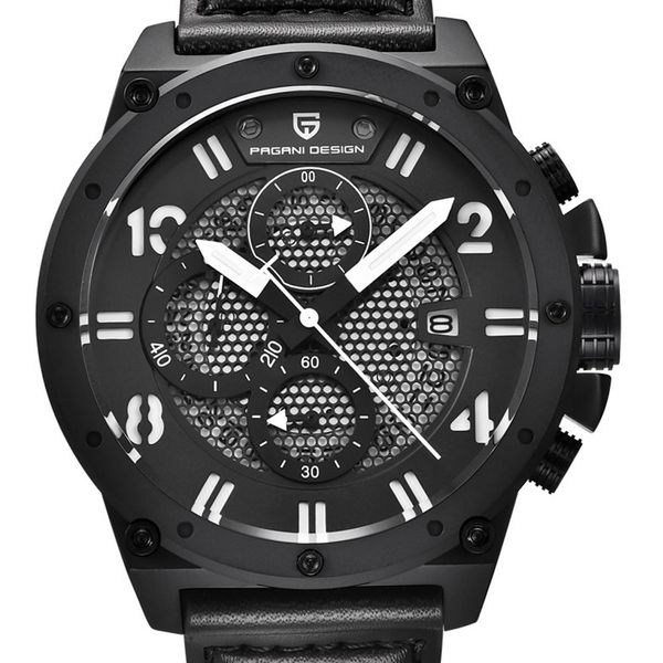 54 мм pagani дизайн черный циферблат хронограф кварцевые мужские часы водостойкие часы кожаные спортивные мужские часы, Slivery;brown
54 мм pagani дизайн черный циферблат хронограф кварцевые мужские часы водостойкие часы кожаные спортивные мужские часы, Slivery;brown
