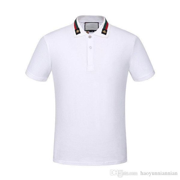 19ss solid light cotton polo with web and bee embroidery men polo shirt collar polos mens t shirts g clothing shorts poloshirt g302, White;black
19ss solid light cotton polo with web and bee embroidery men polo shirt collar polos mens t shirts g clothing shorts poloshirt g302, White;black