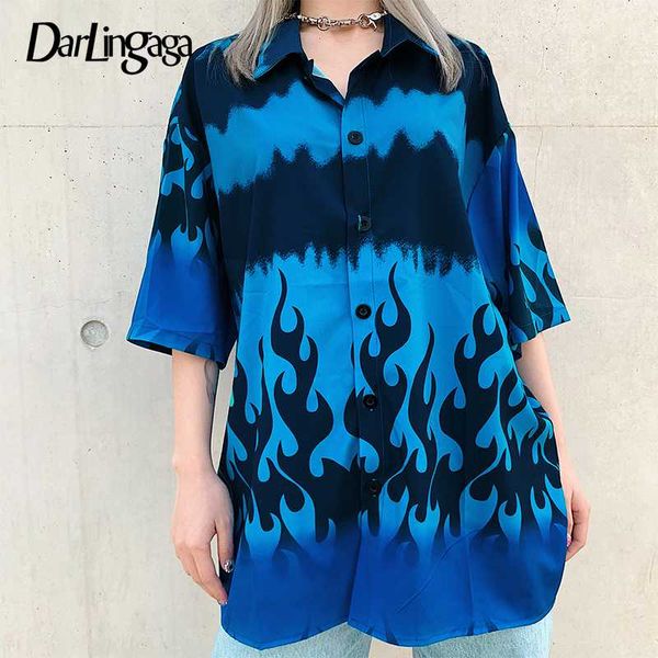 darlingaga streetwear tie dye flame print long blouse women casual loose 2019 spring summer blouses shirts harajuku clothes, White
darlingaga streetwear tie dye flame print long blouse women casual loose 2019 spring summer blouses shirts harajuku clothes, White