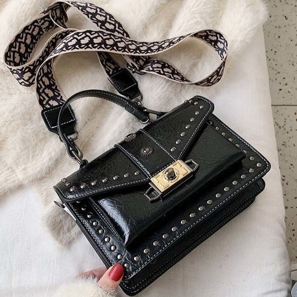 vintage rivets pu leather handbags women's crossbody bags fashion ladies shoulder messenger bag evening clutch female purses
vintage rivets pu leather handbags women's crossbody bags fashion ladies shoulder messenger bag evening clutch female purses