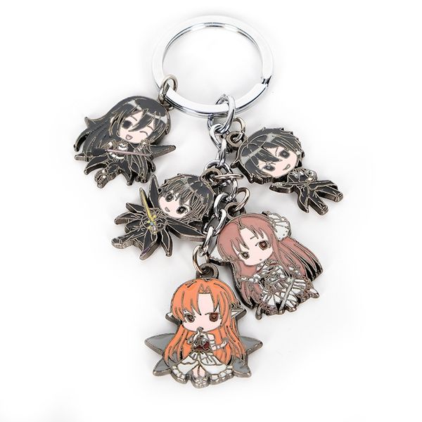 anime sword art online kirito asuna keychain keyring 5 in 1 set alloy metal pendant figures key holder cosplay accessories, Silver
anime sword art online kirito asuna keychain keyring 5 in 1 set alloy metal pendant figures key holder cosplay accessories, Silver