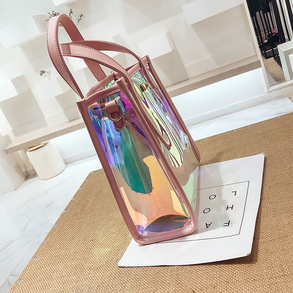 fggs new women bucket bag pvc shoulder bag hologram laser handbag jelly transparent totes
fggs new women bucket bag pvc shoulder bag hologram laser handbag jelly transparent totes