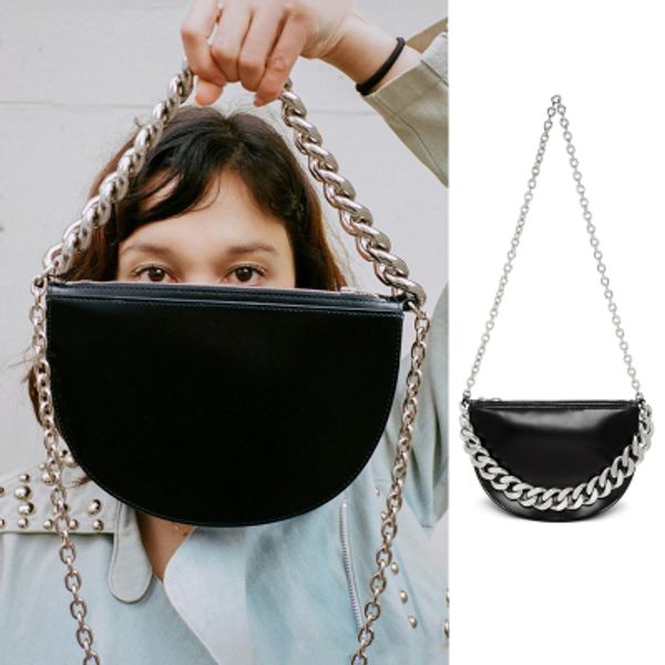 double chain crossbody bags for women pu leather semicircle women's handbags lady handbags evening clutch 2020
double chain crossbody bags for women pu leather semicircle women's handbags lady handbags evening clutch 2020