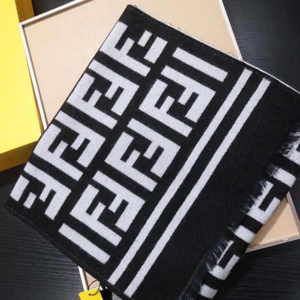 luxury scarf cape ff women 180*32 knitted black and white scarf winter gift for christmas new year
luxury scarf cape ff women 180*32 knitted black and white scarf winter gift for christmas new year