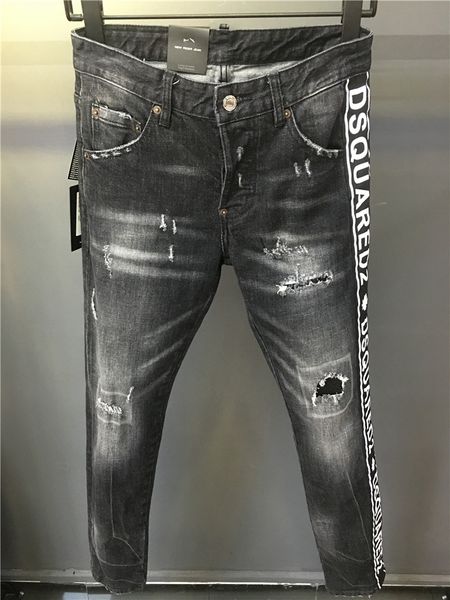 new mens designer jeans letter black side striped pockets zipper pencil biker jean pants can be recommended it size 44-54, Blue
new mens designer jeans letter black side striped pockets zipper pencil biker jean pants can be recommended it size 44-54, Blue
