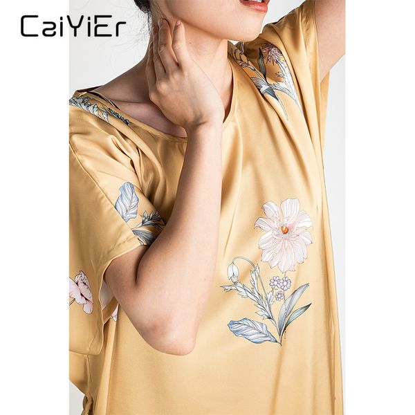 caiyier 2020 new summer flower silk satin nightdress o-neck nightgown long lingerie nightgown female loose bathrobe gown, Black;red
caiyier 2020 new summer flower silk satin nightdress o-neck nightgown long lingerie nightgown female loose bathrobe gown, Black;red