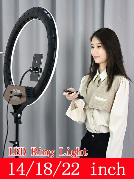 лампа led ring 14" селе 18" 22" живая студия ring light 3200-5600k диммируемого освещения с штативом для видео макияжа фото
лампа led ring 14" селе 18" 22" живая студия ring light 3200-5600k диммируемого освещения с штативом для видео макияжа фото