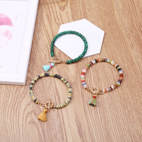 natural emperor stone bracelet woman personality tassels hand sago second wind, Golden;silver
natural emperor stone bracelet woman personality tassels hand sago second wind, Golden;silver