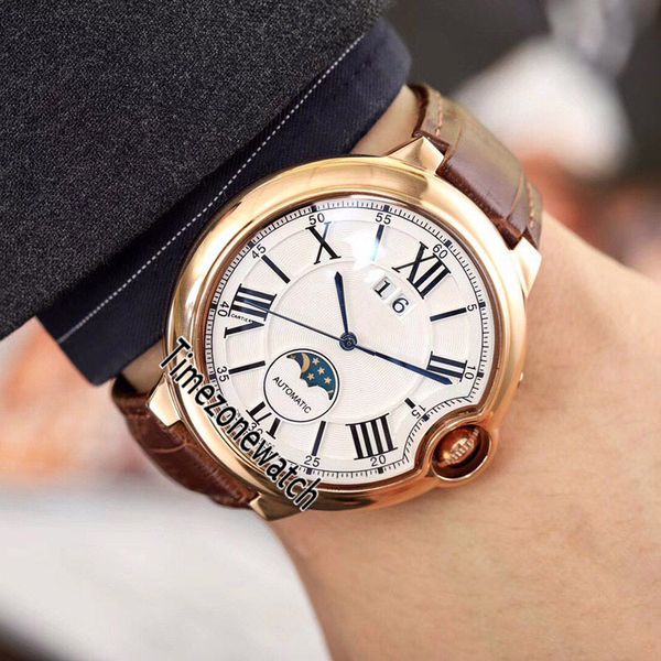 new w6920027 rose gold silver texture dial black roma mark moon phase automatic mens watch brown leather watches big date timezonewatch 65b2, Slivery;brown
new w6920027 rose gold silver texture dial black roma mark moon phase automatic mens watch brown leather watches big date timezonewatch 65b2, Slivery;brown