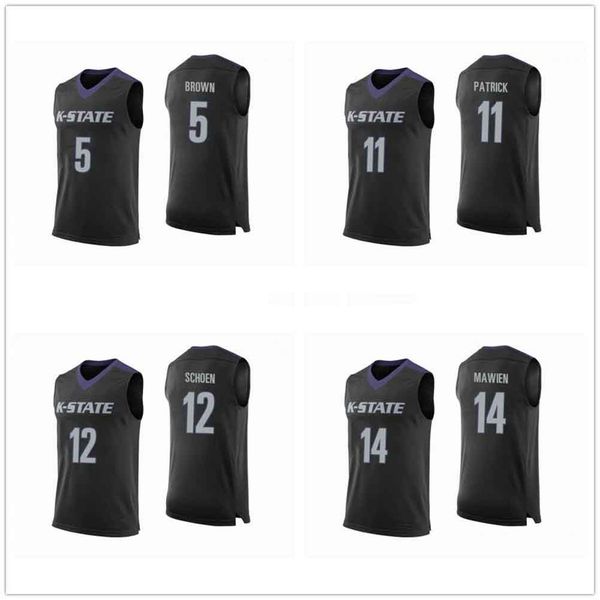 kansas state wildcats college #5 barry brown basketball jersey #11 brian patrick #12 mason schoen #14 makol mawien mens ed jerseys, Black
kansas state wildcats college #5 barry brown basketball jersey #11 brian patrick #12 mason schoen #14 makol mawien mens ed jerseys, Black
