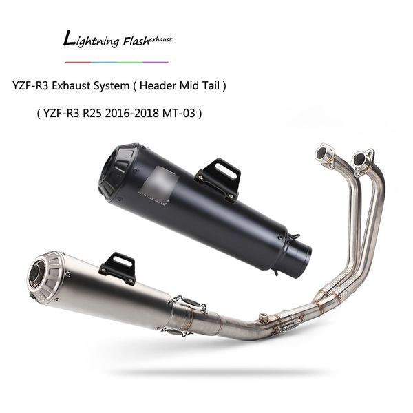 full exhaust system for r3 yzf-r3 motorcycle exhaust pipe slip on 51mm header muffler removable db killer 2016-2018 mt-03
full exhaust system for r3 yzf-r3 motorcycle exhaust pipe slip on 51mm header muffler removable db killer 2016-2018 mt-03