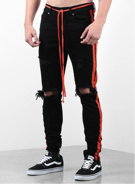 pantalones vaqueros jeens hombre broken hole jeans skinny men jean foot zipper pantalon vaquero hombre red ribbon jeans men slim, Blue
pantalones vaqueros jeens hombre broken hole jeans skinny men jean foot zipper pantalon vaquero hombre red ribbon jeans men slim, Blue