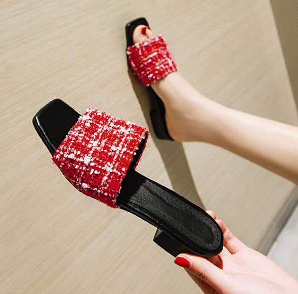 big small size 31 to 42 to 50 chic red squared toe low heel sandals casual style women designer slides tradingbear, Black
big small size 31 to 42 to 50 chic red squared toe low heel sandals casual style women designer slides tradingbear, Black