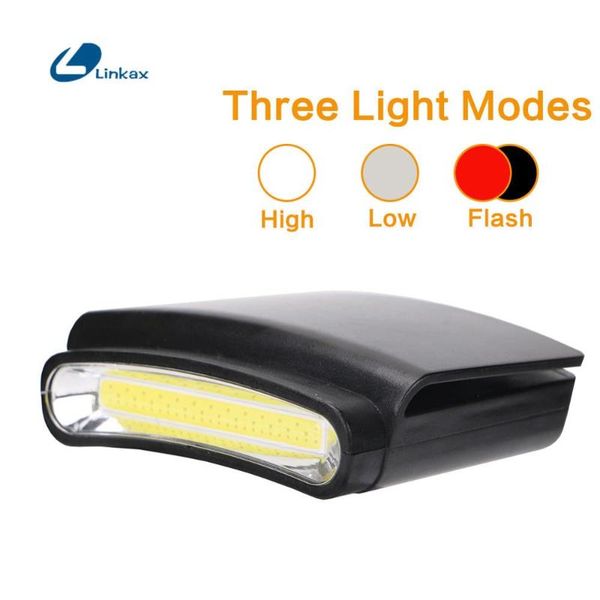 headlamps cob led clip on white cap hat lamp cycling hiking camping head light with battery
headlamps cob led clip on white cap hat lamp cycling hiking camping head light with battery