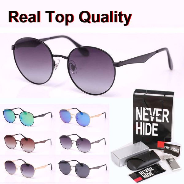 1pcs wholesale - brand designer round sunglasses men women metal frame uv400 polarized sun glasses with retail case and label, White;black
1pcs wholesale - brand designer round sunglasses men women metal frame uv400 polarized sun glasses with retail case and label, White;black