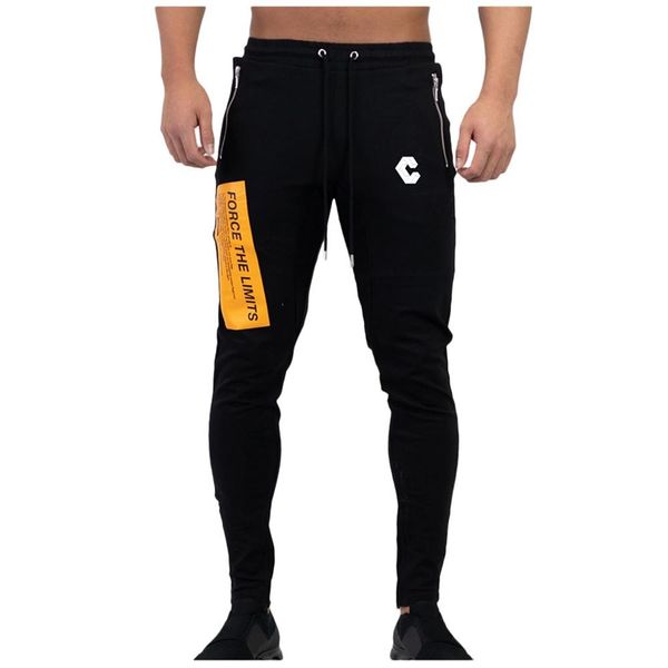 2019 men's new label printing outdoor sport fashion running slim pants spring and summer male tracksuit urban clothing for men, Black 
2019 men's new label printing outdoor sport fashion running slim pants spring and summer male tracksuit urban clothing for men, Black