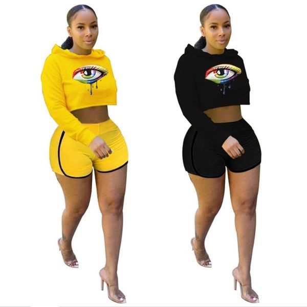 women summer tracksuit 2020 rainbow eyes long sleeve crop hooded hoodie shorts pants two piece set joggers outfits e3801, Gray
women summer tracksuit 2020 rainbow eyes long sleeve crop hooded hoodie shorts pants two piece set joggers outfits e3801, Gray