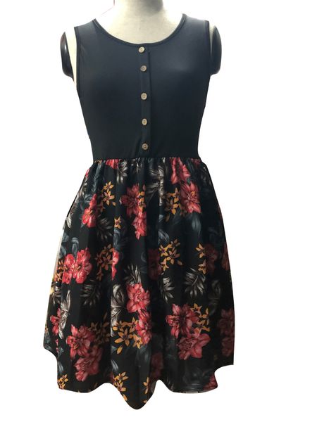 womens designer printed cross round collar a- word dress, Black;gray
womens designer printed cross round collar a- word dress, Black;gray