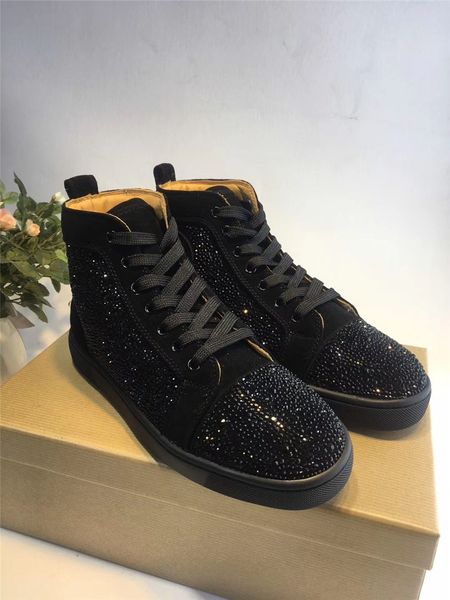 casual designer fashion men black suede strass crystal high shoes brand new driving shoes
casual designer fashion men black suede strass crystal high shoes brand new driving shoes