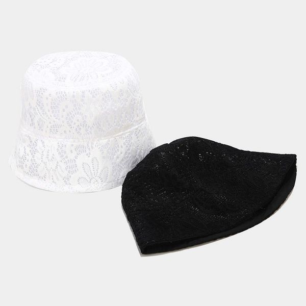the solid color lace flower bucket hat fisherman hat sun cap hats for men and women 187
the solid color lace flower bucket hat fisherman hat sun cap hats for men and women 187