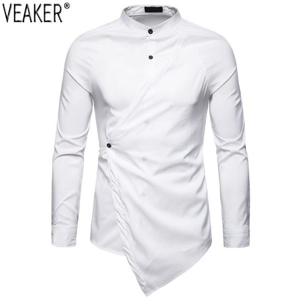 mannen high street effen kleur shirt onregelmatige lange mouwen slim fit shirts mannelijke business casual shirt s-2xl, White;black
mannen high street effen kleur shirt onregelmatige lange mouwen slim fit shirts mannelijke business casual shirt s-2xl, White;black