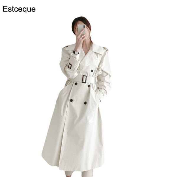 women's trench coats korean coat female autumn 2021 clothing windbreaker designer women elegant office with belt, Tan;black
women's trench coats korean coat female autumn 2021 clothing windbreaker designer women elegant office with belt, Tan;black
