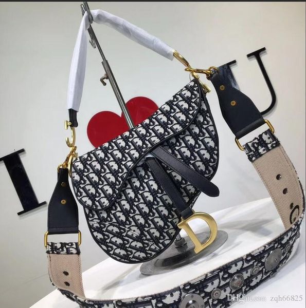 saddle bag famous womens handbag new letter shoulder genuine leather messenger luxury saddle bag
