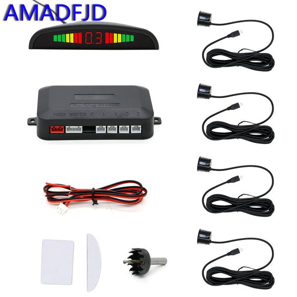 amadfjd car led parking sensor auto car detector parktronic display parking radar monitor detector system with 4 sensors
amadfjd car led parking sensor auto car detector parktronic display parking radar monitor detector system with 4 sensors