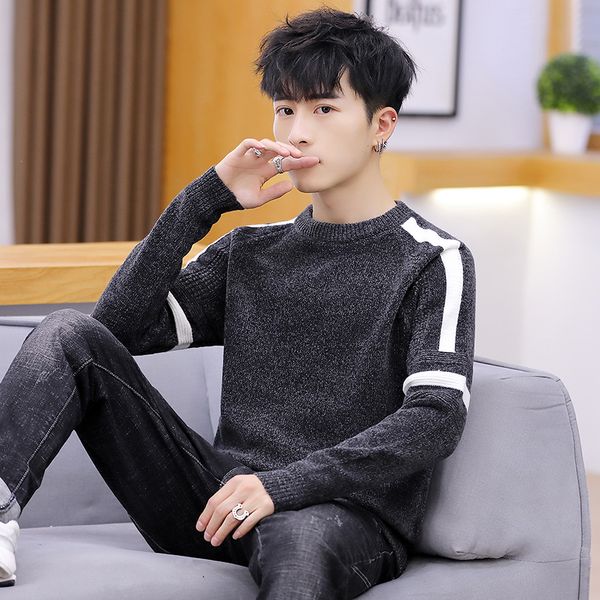2019 new autumn winter fashion brand casual sweater men o-neck slim fit knitting men's sweaters pullovers male, White;black
2019 new autumn winter fashion brand casual sweater men o-neck slim fit knitting men's sweaters pullovers male, White;black