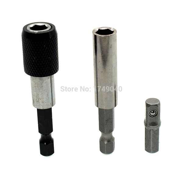 magnetic screwdriver bit holder 60mm socket bit adapter converter 1/4" hex shank impact drill drive to 1/4" square drive 25mm
magnetic screwdriver bit holder 60mm socket bit adapter converter 1/4" hex shank impact drill drive to 1/4" square drive 25mm