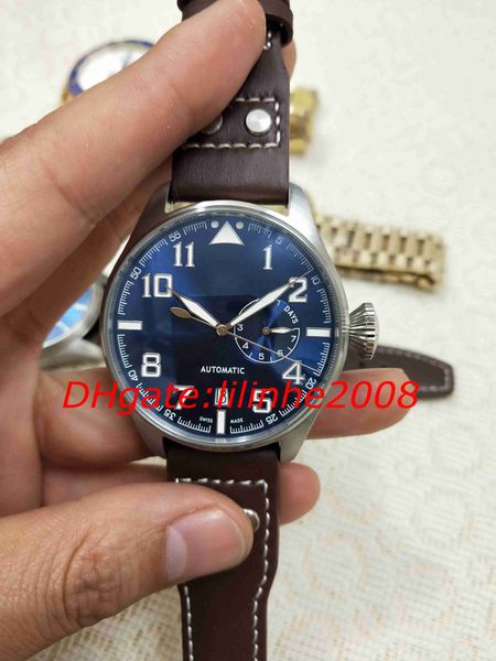 3 style pilot watch pilot 7 day power reserv iw501002 mechanical automatic day date blue dial brown leather mens watches, Slivery;brown
3 style pilot watch pilot 7 day power reserv iw501002 mechanical automatic day date blue dial brown leather mens watches, Slivery;brown