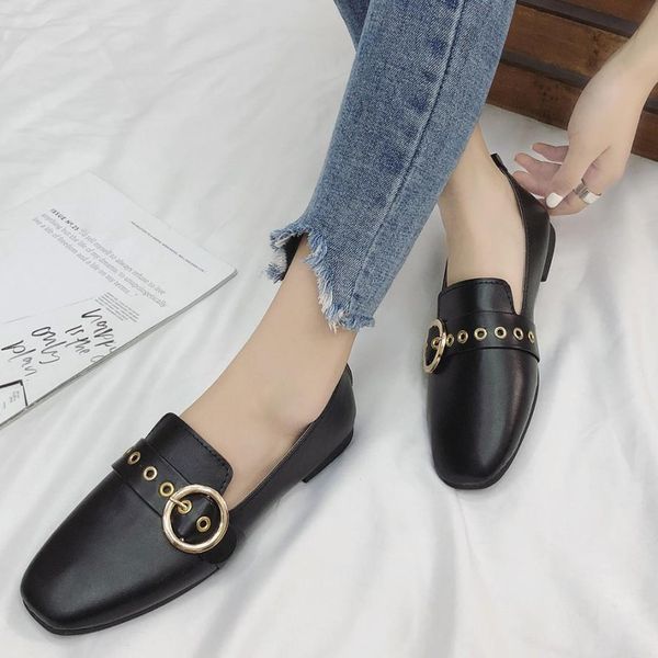 fashion women leather british single shoes comfort shallow mouth small shoes flat ankle 2019 female footwear, Black
fashion women leather british single shoes comfort shallow mouth small shoes flat ankle 2019 female footwear, Black