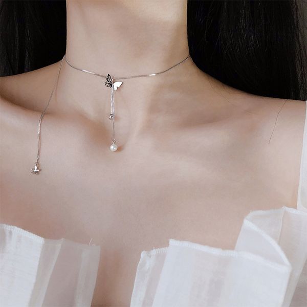 butterfly pearl pendant necklace 925 sterling silver choker necklace smooth ball for women fashion jewelry 925 silver, Golden;silver
butterfly pearl pendant necklace 925 sterling silver choker necklace smooth ball for women fashion jewelry 925 silver, Golden;silver