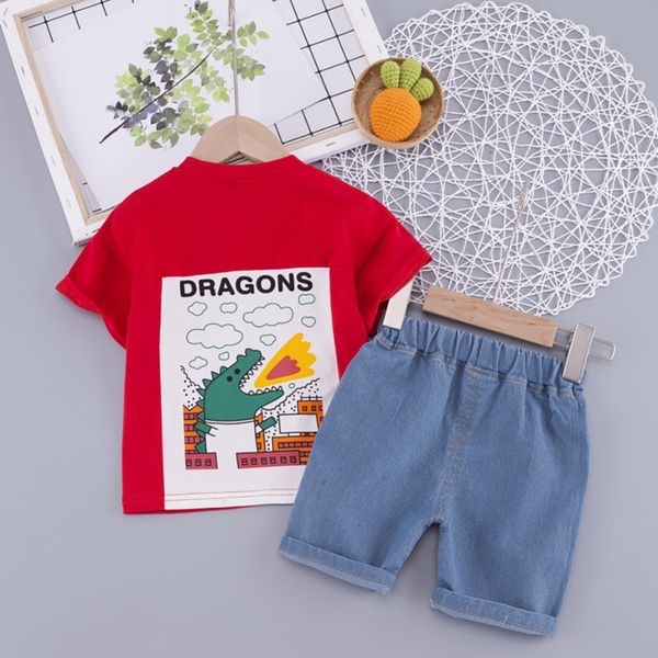 summer new children's suit boy korean cartoon dinosaur short-sleeved t-shirt shorts two-piece suit, White
summer new children's suit boy korean cartoon dinosaur short-sleeved t-shirt shorts two-piece suit, White