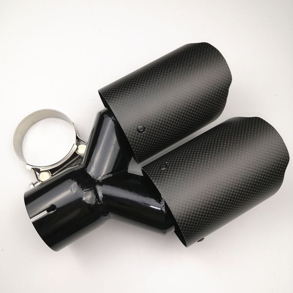 y model dual carbon fiber + stainless steel universal auto exhaust tip double end pipe(1pc
y model dual carbon fiber + stainless steel universal auto exhaust tip double end pipe(1pc