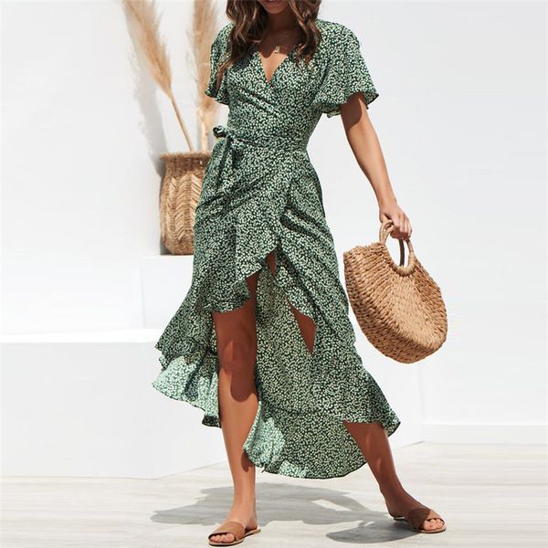Fashion Summer Boho Style Floral Print Maxi Beach Dress Sexy Side Split Elegant Party Dress Sundress Vestidos
Fashion Summer Boho Style Floral Print Maxi Beach Dress Sexy Side Split Elegant Party Dress Sundress Vestidos