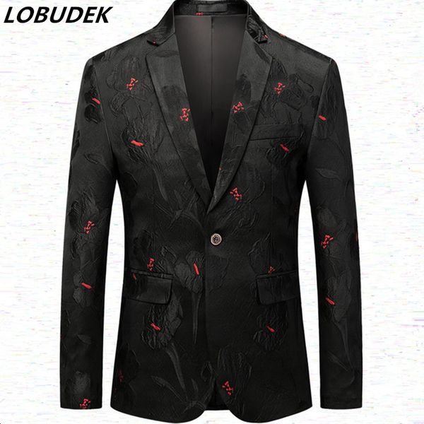 men's suits & blazers m-6xl black red jacquard blazer men fashion slim fit casual coat wedding prom single button stylish suit jacket p, White;black
men's suits & blazers m-6xl black red jacquard blazer men fashion slim fit casual coat wedding prom single button stylish suit jacket p, White;black