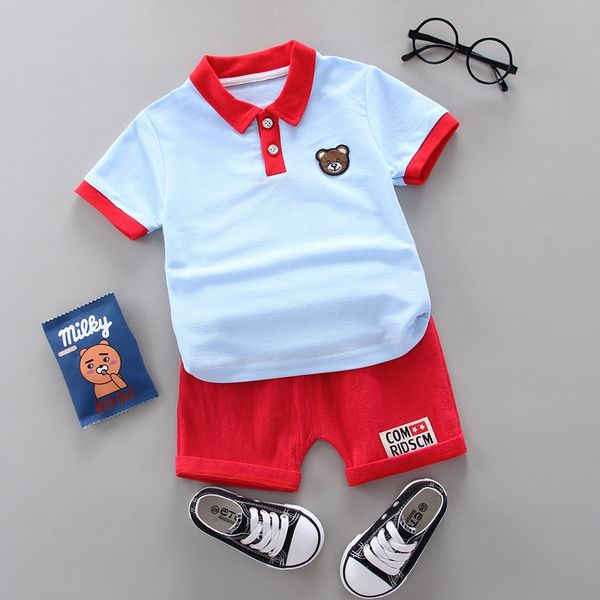 stylish baby boy clothes 2020 summer bear short sleeved t-shirts + shorts infant clothing kids bebes jogging suits sport wear, White
stylish baby boy clothes 2020 summer bear short sleeved t-shirts + shorts infant clothing kids bebes jogging suits sport wear, White
