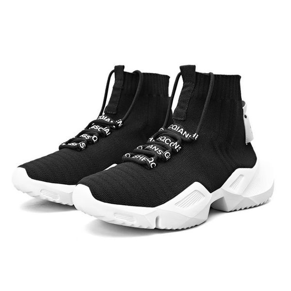 dad sneakers men 2020 high socks shoes causal shoes man breathable mesh fashion men weave sneakers footwear, Black
dad sneakers men 2020 high socks shoes causal shoes man breathable mesh fashion men weave sneakers footwear, Black