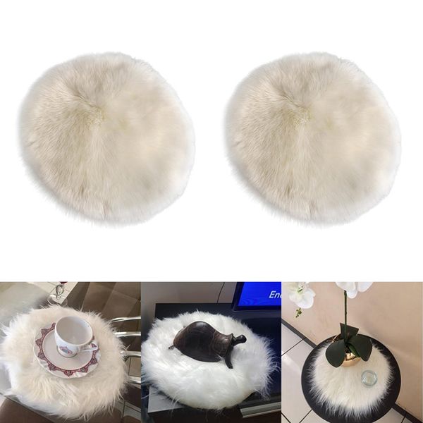 2x soft faux wool shaggy area floor rugs, children play carpet for living & bedroom floor decoration - white
2x soft faux wool shaggy area floor rugs, children play carpet for living & bedroom floor decoration - white