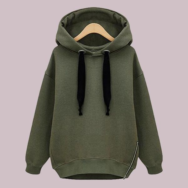 long sleeve green hooded sweatshirt winter oversized hoodie side zipper streetwear plain hoodie women poleron mujer 2020, Black
long sleeve green hooded sweatshirt winter oversized hoodie side zipper streetwear plain hoodie women poleron mujer 2020, Black