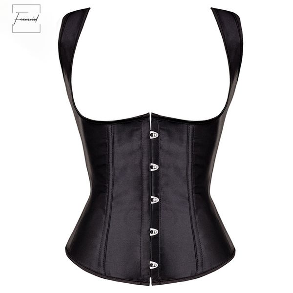 corset black satin womens straps waist cincher shoulder shaper training underbust plus size with lacing adjustable 815, Black;white
corset black satin womens straps waist cincher shoulder shaper training underbust plus size with lacing adjustable 815, Black;white