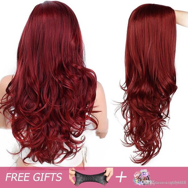 long red wavy synthetic wig for black/white women high density temperature hair glueless wave cosplay hair wig nuoying
long red wavy synthetic wig for black/white women high density temperature hair glueless wave cosplay hair wig nuoying