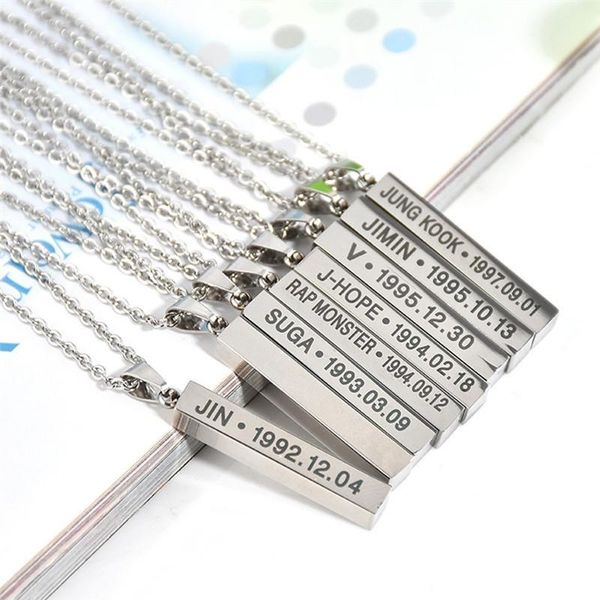 pinksee kpop bangtan boys silver color titanium steel "suga" "j-hope" "jimin" "v" "rm" let
pinksee kpop bangtan boys silver color titanium steel "suga" "j-hope" "jimin" "v" "rm" let