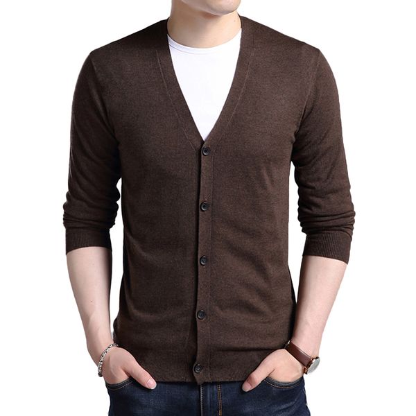 autumn winter men warm sweater cardigan solid color v-neck slim fit knitwear, White;black
autumn winter men warm sweater cardigan solid color v-neck slim fit knitwear, White;black