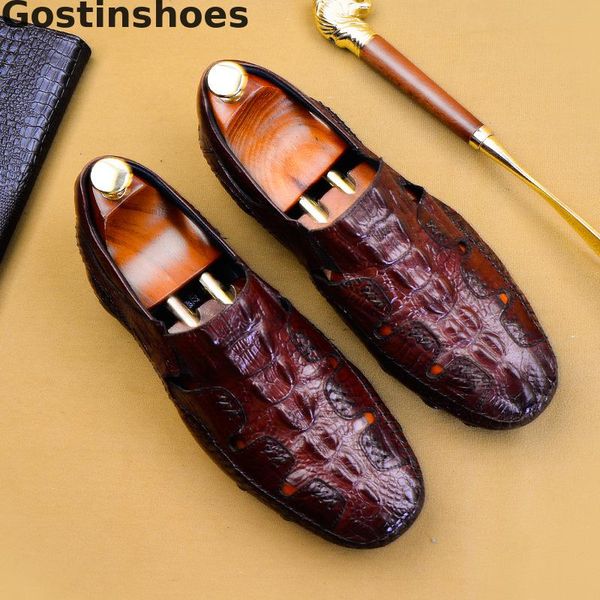 men shoes cow leather black brown crocodile skin printed casual leather shoes slip-on men loafers round toe casual
men shoes cow leather black brown crocodile skin printed casual leather shoes slip-on men loafers round toe casual