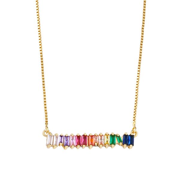 multicolored cz stone necklace for woman vintage necklace pendants fashion jewelry rainbow box chain, Silver
multicolored cz stone necklace for woman vintage necklace pendants fashion jewelry rainbow box chain, Silver