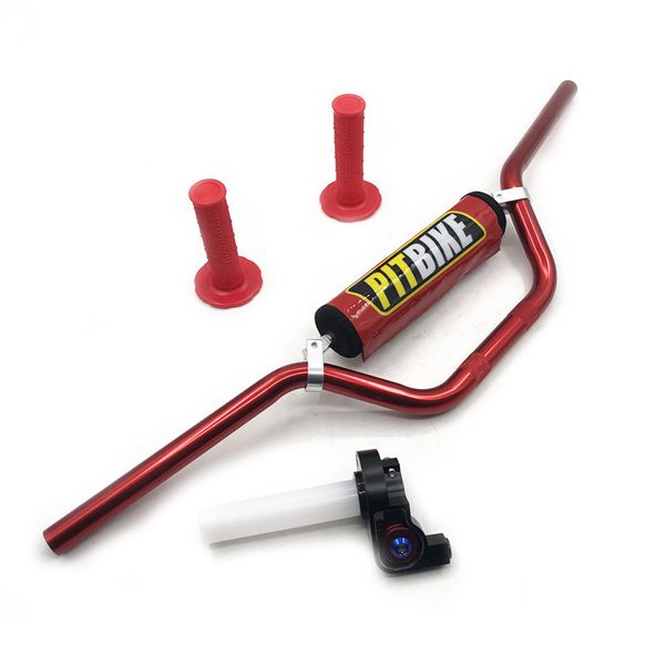 22mm handlebar 7/8" handle bar with bar pads handle grips and settle twist throttle for motorcycle dirt pit bike
22mm handlebar 7/8" handle bar with bar pads handle grips and settle twist throttle for motorcycle dirt pit bike